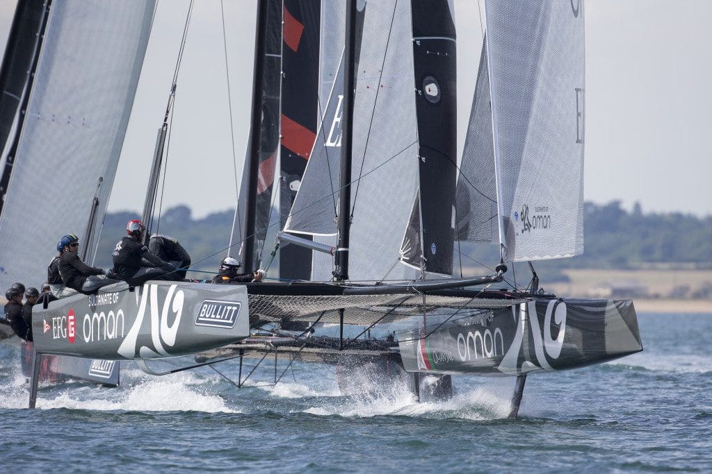 Day two of Cowes Cup 25 June 2015 , Bullitt GC32 Racing Tour.