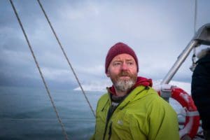 Captain Siggi. From Aurora Arktika's surf trip to Hornstrandir/Adalvik in December 2015. 