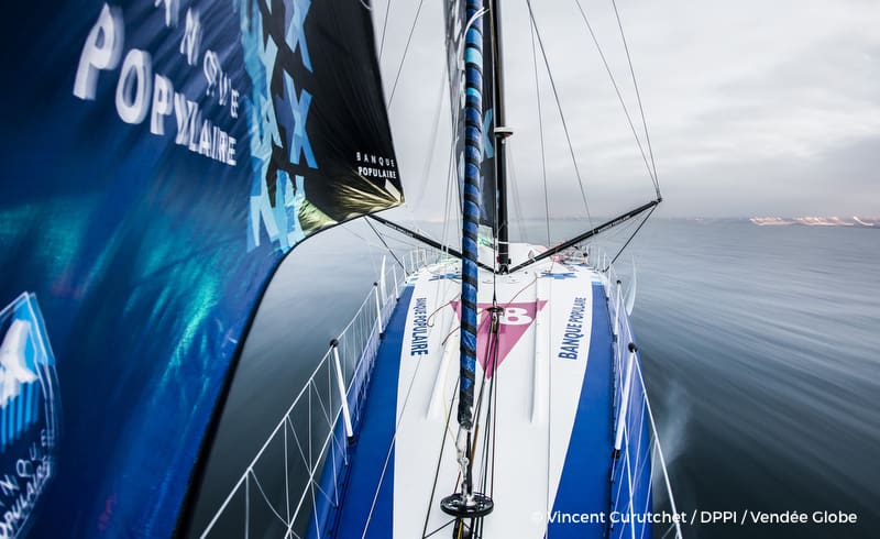 Onboard image bank for Armel Le Cleac’h (FRA), skipper Banque Populaire VIII, prior to the Vendee Globe 2016, solo circumnavigation race starting on november 6, in Lorient, south brittany, on september 19-20, 2016 - Photo Vincent Curutchet / DPPI / Vendee Globe