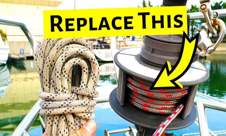 How to replace a furling line