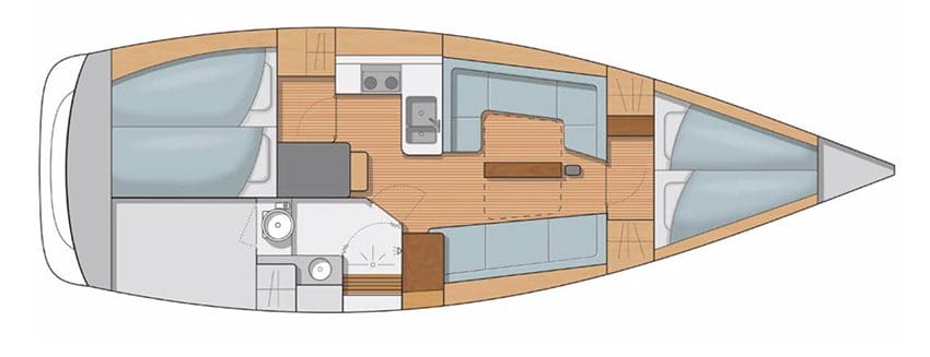 Arcona 345 interior