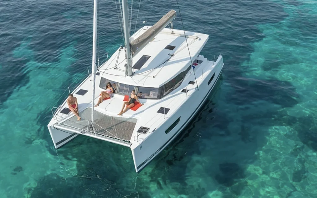 Best Bluewater sailboats under 40 feet Fountaine Pajot Lucia 40